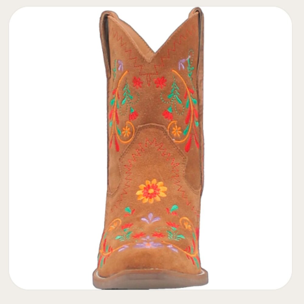 new DINGO Camel Made In Mexico Suede Sugar Bug Booties 266 7t4 - Picture 7 of 12